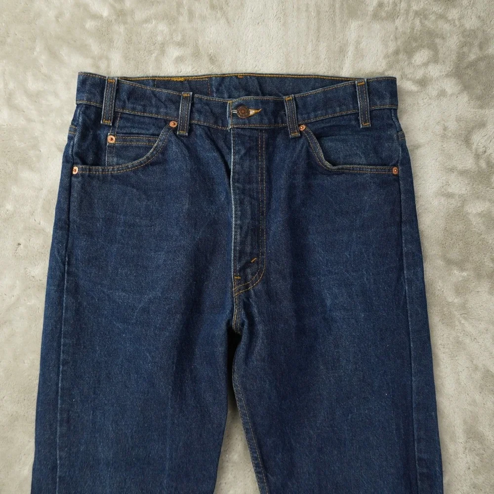 Levis 505 Regular Fit Straight Leg Jeans Mens 34x30 Vintage Orange Tab 90s USA